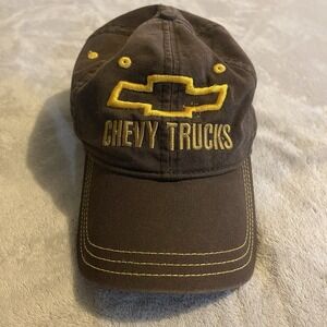 Chevy Trucks‎ Hat Men One Size Brown Snapback Cap Adjustable Streetwear Western